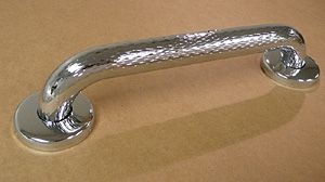 1-1/4" Diameter - Polished Chrome Grab Bar - Shurgrip Finish