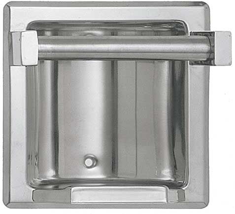 ASI Recessed Stainless Steel Soap Holder with Bar for Wet Wall Use
