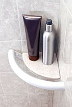 INVISIA - Corner Shelf (Powder Coat White)