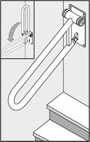P.T. Rail�, Angled, 32", WHITE ( 400 lbs. )