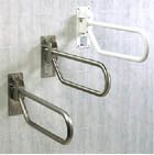 1-1/4� diameter / 30" Length locking flip up safety rails