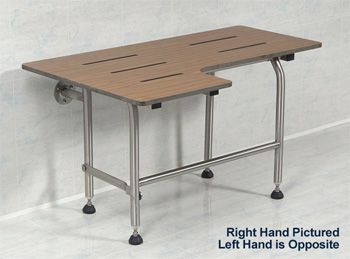 Phenolic Fold-Down Shower Seat - With Legs