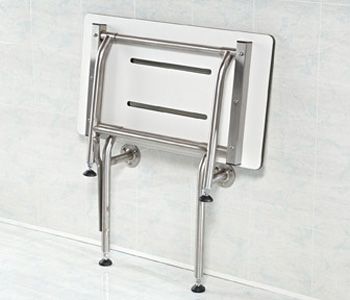Rectangular Fold-Down Shower Seats - With Legs