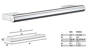 Grab Bar in Polished Chrome (STAINLESS STEEL POLISHED)