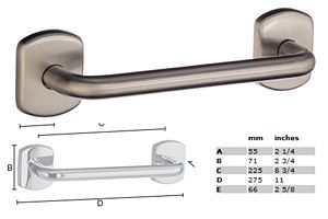 Cabin Grab Bar (STAINLESS STEEL BRUSHED NICKEL)