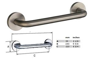 Loft 11" Grab Bar (STAINLESS STEEL BRUSHED NICKEL)