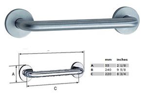 Loft 11" Grab Bar (STAINLESS STEEL BRUSHED CHROME)