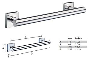 House 11 1/4" Grab Bar (STAINLESS STEEL POLISHED CHROME
