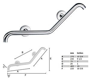 Living Curved Long V-Form Bar (STAINLESS STEEL POLISHED)