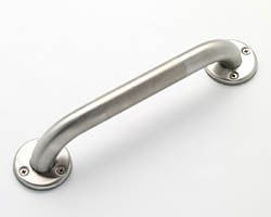 16" x 1-1/4" Diameter Straight Stainless Steel Grab Bar with Exposed Screws and Peened Finish