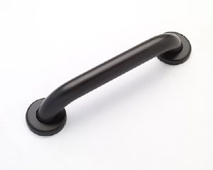 12" x 1-1/2" Diameter Dark Oil Rubbed Bronze Grab Bar with Smooth Finish