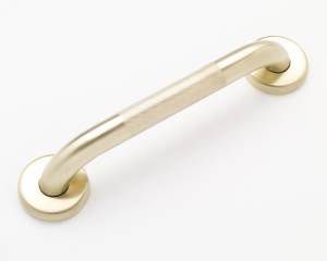 24" x 1-1/4" Diameter Brushed Brass Grab Bar PVD with Knurled Finish