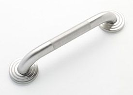 1-1/4" Diameter Stainless Steel Grab Bar with Round Flange