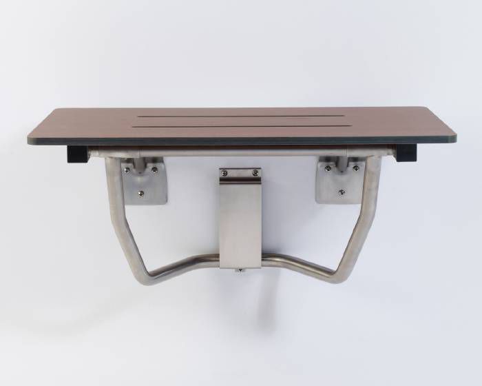GBS Woodgrain Phenolic Rectangular Fold Down Shower Seat #4