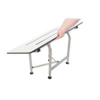 GBS Effortless Touch Phenolic Fold Down Shower Seat with Legs