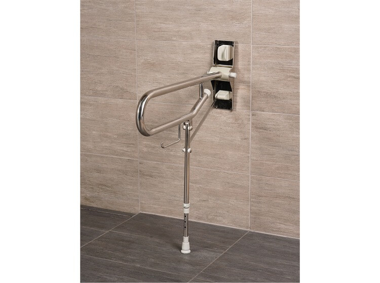 AKW Medicare 11/4" x 30" Fold Up Support Bar with Adjustable Leg