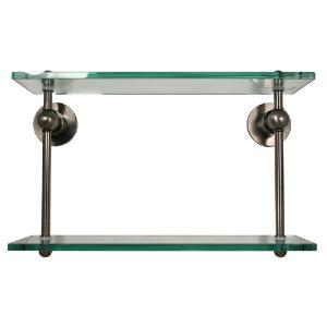 Allied Brass Astor Place 16" Two Tier Glass Shelf with 3/8" Thick Tempered Glass