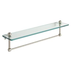 Allied Brass Prestige Regal 22" Glass Shelf with Integrated Towel Bar and 3/8" Thick Tempered Glass
