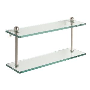 Allied Brass Prestige Regal 22" Two Tier Glass Shelf with 3/8" Thick Tempered Glass