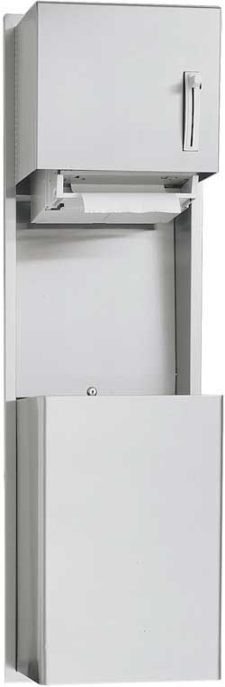 ASI Traditional Paper Towel Dispenser with Removable 12 Gallon Waste Receptacle