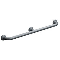 ASI 1-1/2" x 48" and 1-1/2" x 54" Straight Grab Bar with Intermittent Support and Smooth or Peened Finish