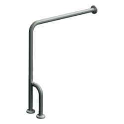 ASI 1-1/2" x 30" x 33" Wall To Floor Grab Bar with Outrigger and Smooth or Peened Finish