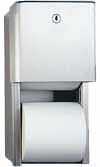 ASI Profile Recessed Twin Hide-A-Roll Toilet Paper Dispenser