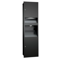 ASI Simplicity Recessed Mounted 3 in 1 Cabinet Only with Matte Black Powder Coated Finish