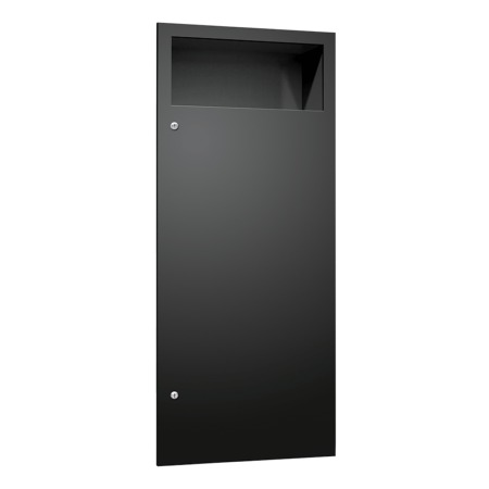 ASI Simplicity 12 gal Waste Recepticle with Matte Black Powder Coat Finish