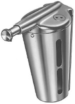 12oz Urn Style Surface Mounted Satin Stainless Steel Pump Operated Soap Dispenser