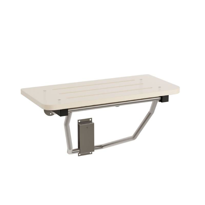 Bradley Bradmar Folding HDP 28-1/2"W Rectangular Linen Bariatric Shower Seat