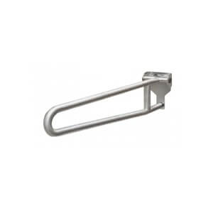 Bradley 1-1/4" Diameter Swing Up Grab Bar with Smooth or Peened Finish and Exposed Screws and Option Toilet Paper Holder