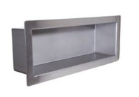 Bradley SA47 Series 4"D x 16"W x 5"H Recessed Chase Mounted Stainless Security Steel Shelf