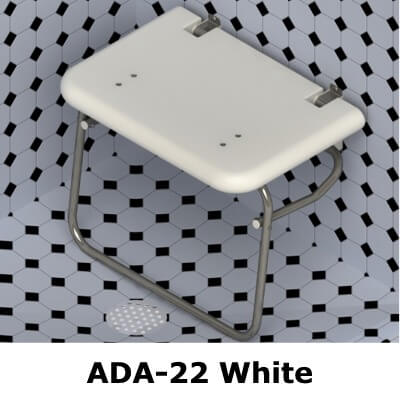 CD Sparling ADA-22-W Folding Rectangular Shower Seat #1