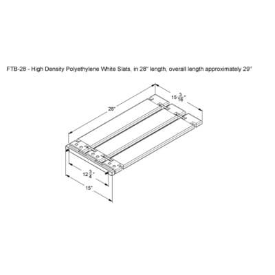 CD Sparling FTB28 Folding Tub Bench #4