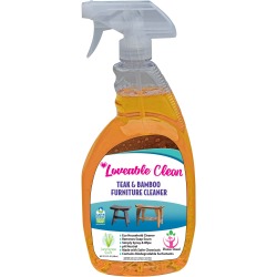Loveable Clean EPA Safer Choice Teak and Bamboo Furniture Cleaner in 32 oz. Spray Bottle