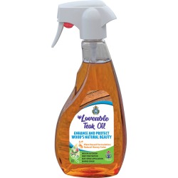 Loveable Teak and Wood Protective Oil in 16 oz. Spray Bottle