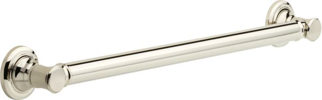 Delta Traditional 1-1/4" x 24" Grab Bar with Brilliance Polished Nickel Finish