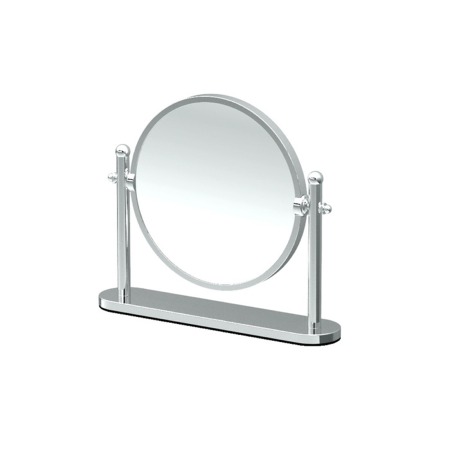 Gatco Solid Brass 3x Magnifying Chrome Table Mirror