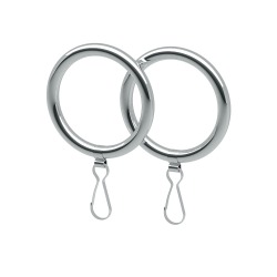 Gatco Solid Brass 1 Pair Chrome 1-1/2" Shower Curtain Rings