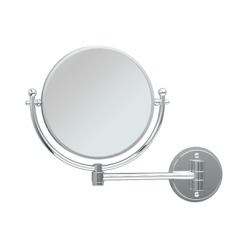 Gatco Premier 8" Chrome Magnifying Extendable Wall Mirror