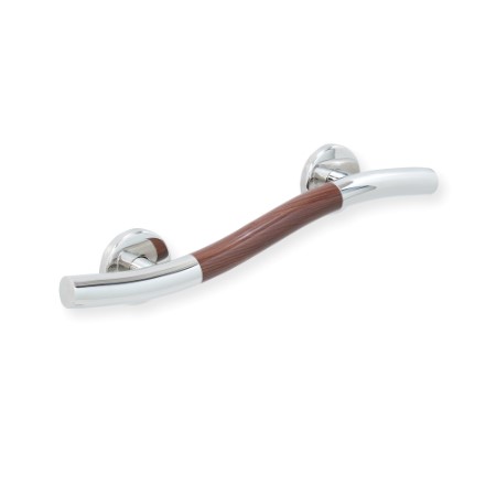 Life Line Wave Grab Bar With Walnut Accent #4