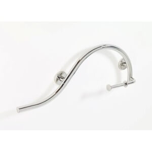 1-1/4" Left Hand Grab Bar with Toilet Paper Holder and Oil Rubbed Bronze Finish