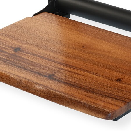 Live Edge Monkey Pod Hardwood Shower Seat #2