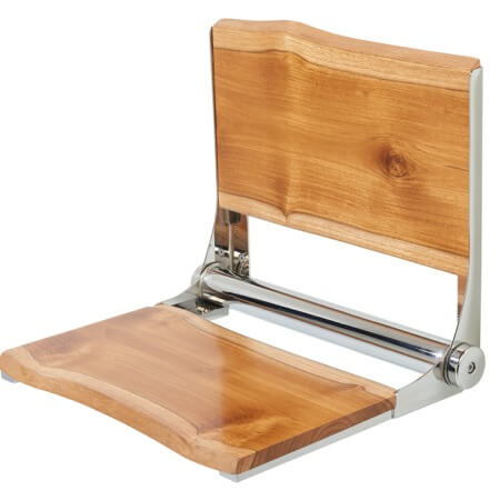 Live Edge Teak Hardwood Shower Seat