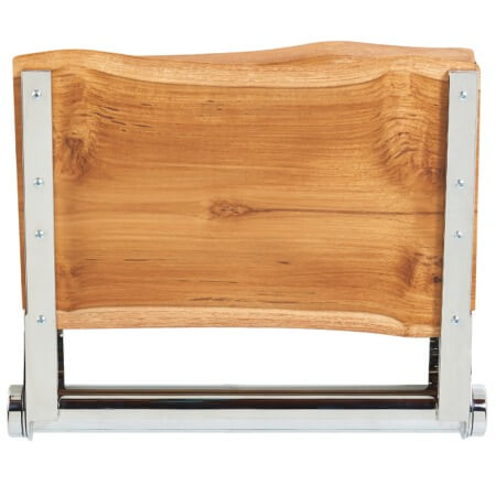 Live Edge Teak Hardwood Shower Seat #3