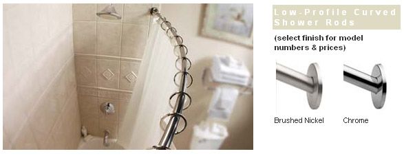 Shower Rods Grab Bar Specialists, Curved Shower Curtain Rod Made In Usa