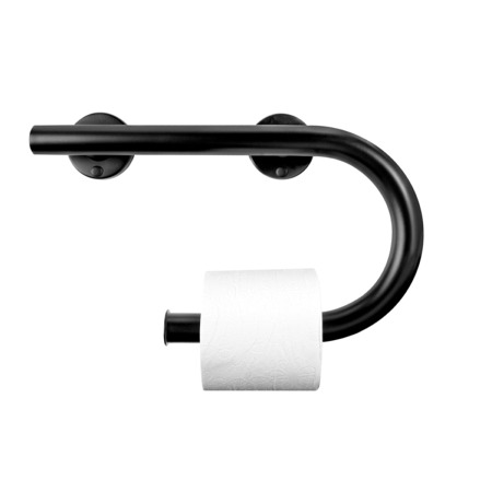 Ponte Giulio 1-1/4" Stainless Steel Grab Bars with Toilet Paper Holder #4