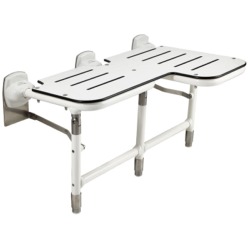 Ponte Giulio Reversible L-Shaped Double Folding Bariatric Shower Seat