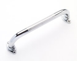 24" x 1" Diameter GBS Chrome Low Profile Grab Bar with Knurled Finish